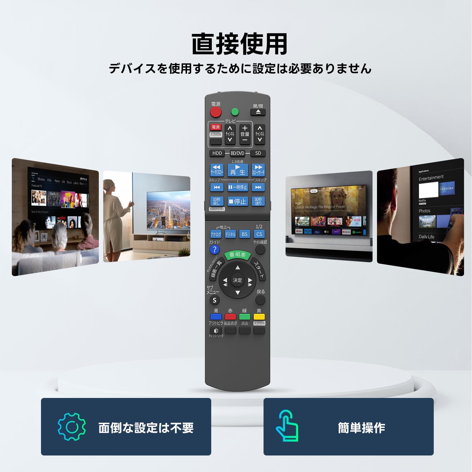 Amazon | ブルーレイリモコン N2QAYB000346 for Panasonic
